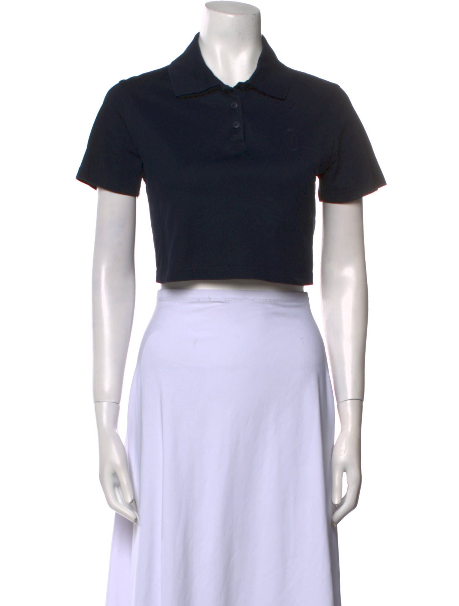 Saint Laurent Short Sleeve Crop Top