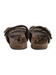 Saint Laurent Ponyhair Animal Print Slides