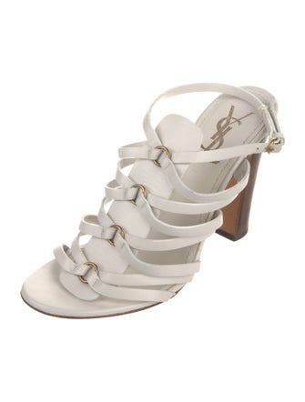 Saint Laurent Leather T-Strap Pumps