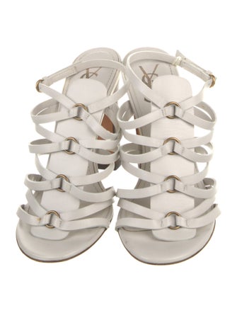 Saint Laurent Leather T-Strap Pumps