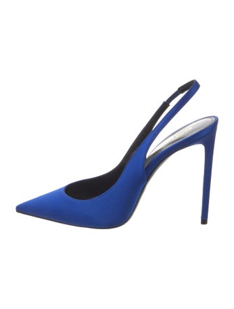 Saint Laurent Satin Slingback Pumps