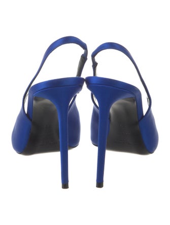 Saint Laurent Satin Slingback Pumps