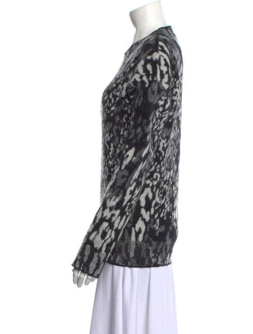 Saint Laurent Wool Animal Print Sweater