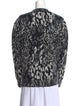 Saint Laurent Wool Animal Print Sweater