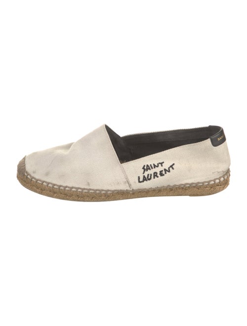 Saint Laurent Canvas Whipstitch Trim Espadrilles