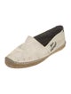 Saint Laurent Canvas Whipstitch Trim Espadrilles
