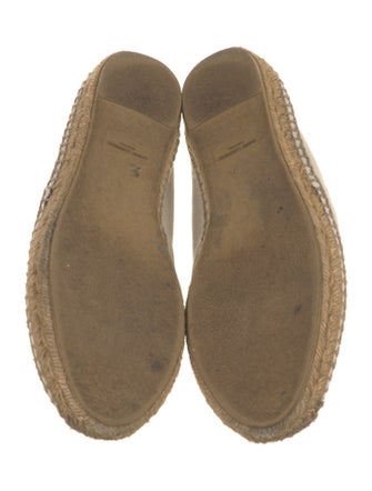 Saint Laurent Canvas Whipstitch Trim Espadrilles