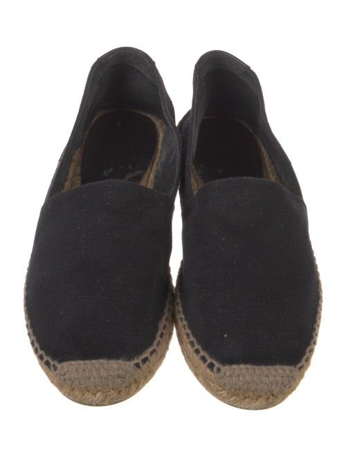 Saint Laurent Canvas Embroidered Accent Espadrilles