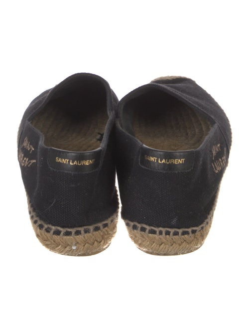 Saint Laurent Canvas Embroidered Accent Espadrilles