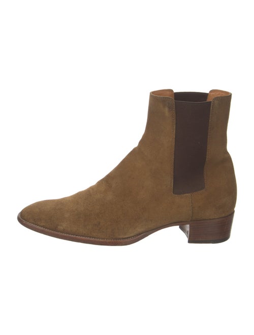 Saint Laurent Suede Chelsea Boots