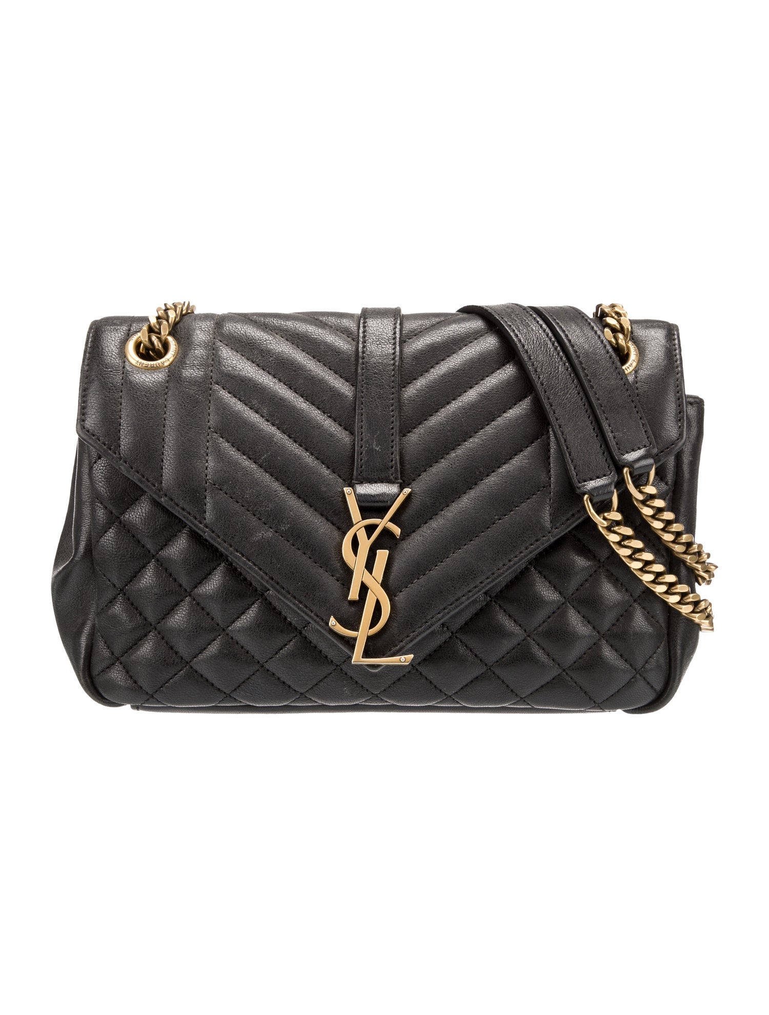 Saint Laurent Leather Envelope Medium