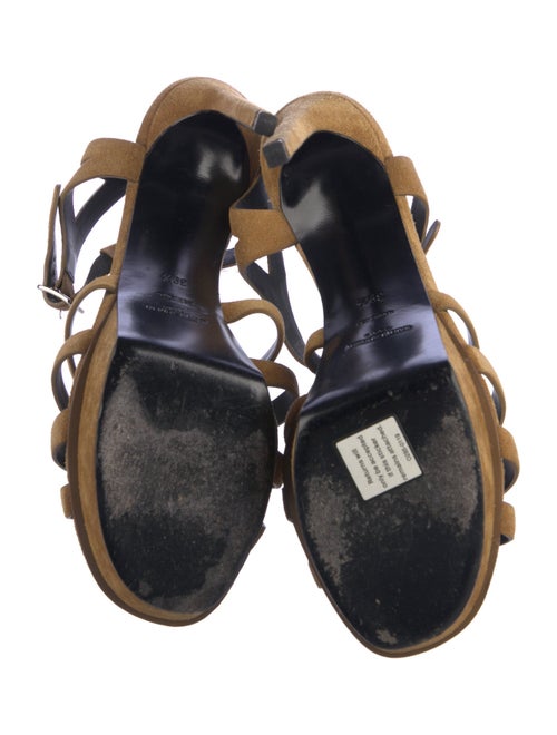 Saint Laurent Suede Slingback Sandals