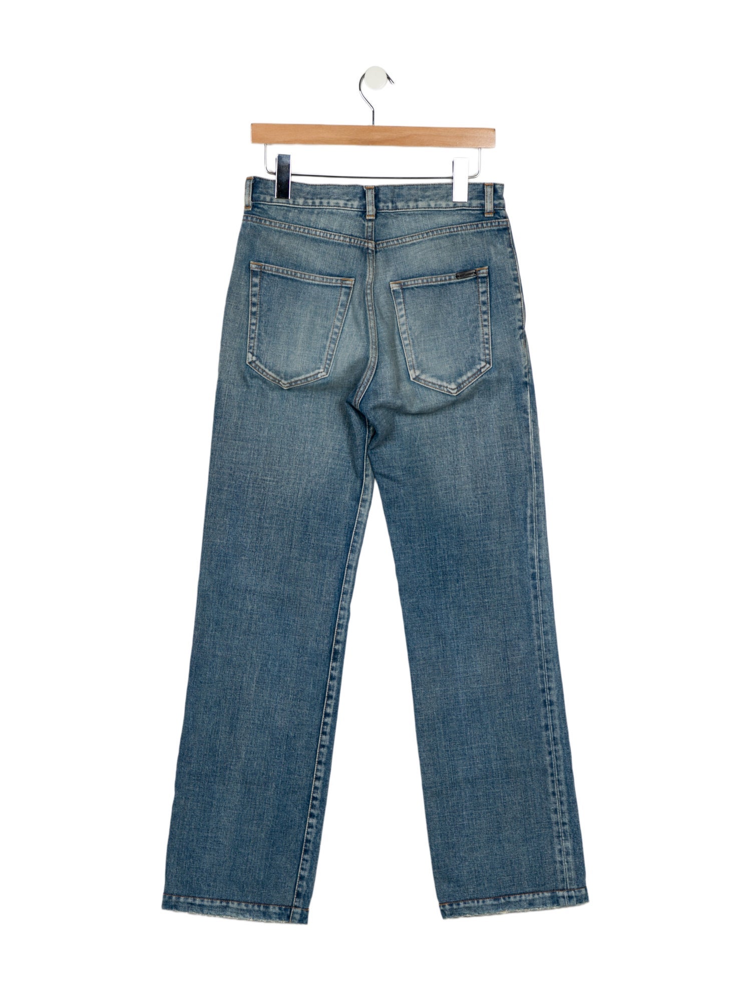 Saint Laurent High-Rise Wide Leg Jeans