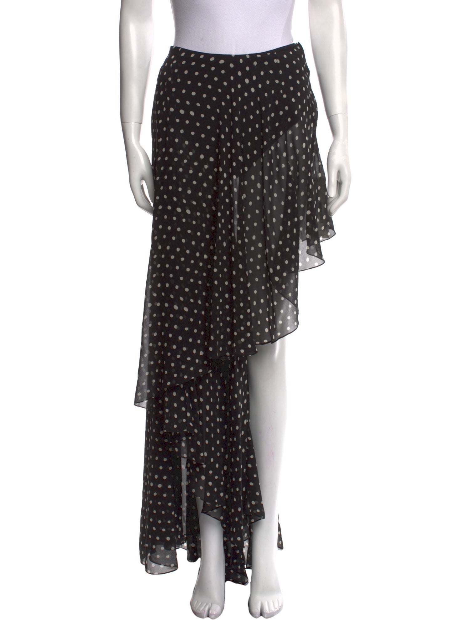 Brunello Cucinelli Silk Midi Length Skirt - Brown Skirts