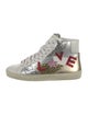 Saint Laurent Leather Printed Sneakers