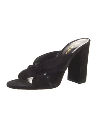 Saint Laurent Suede Slides