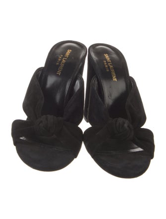 Saint Laurent Suede Slides