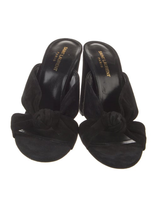 Saint Laurent Suede Slides