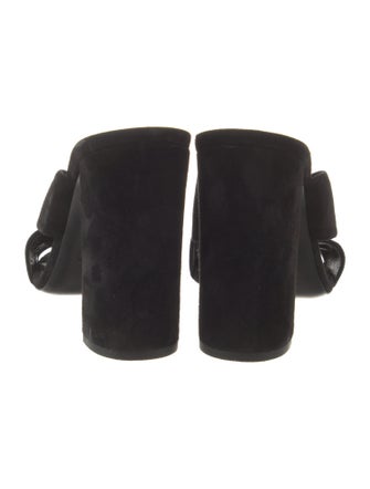 Saint Laurent Suede Slides