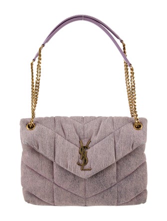 Saint Laurent Denim LouLou Puffer Medium