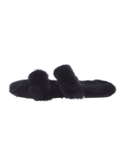 Saint Laurent Fur Slides
