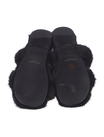 Saint Laurent Fur Slides