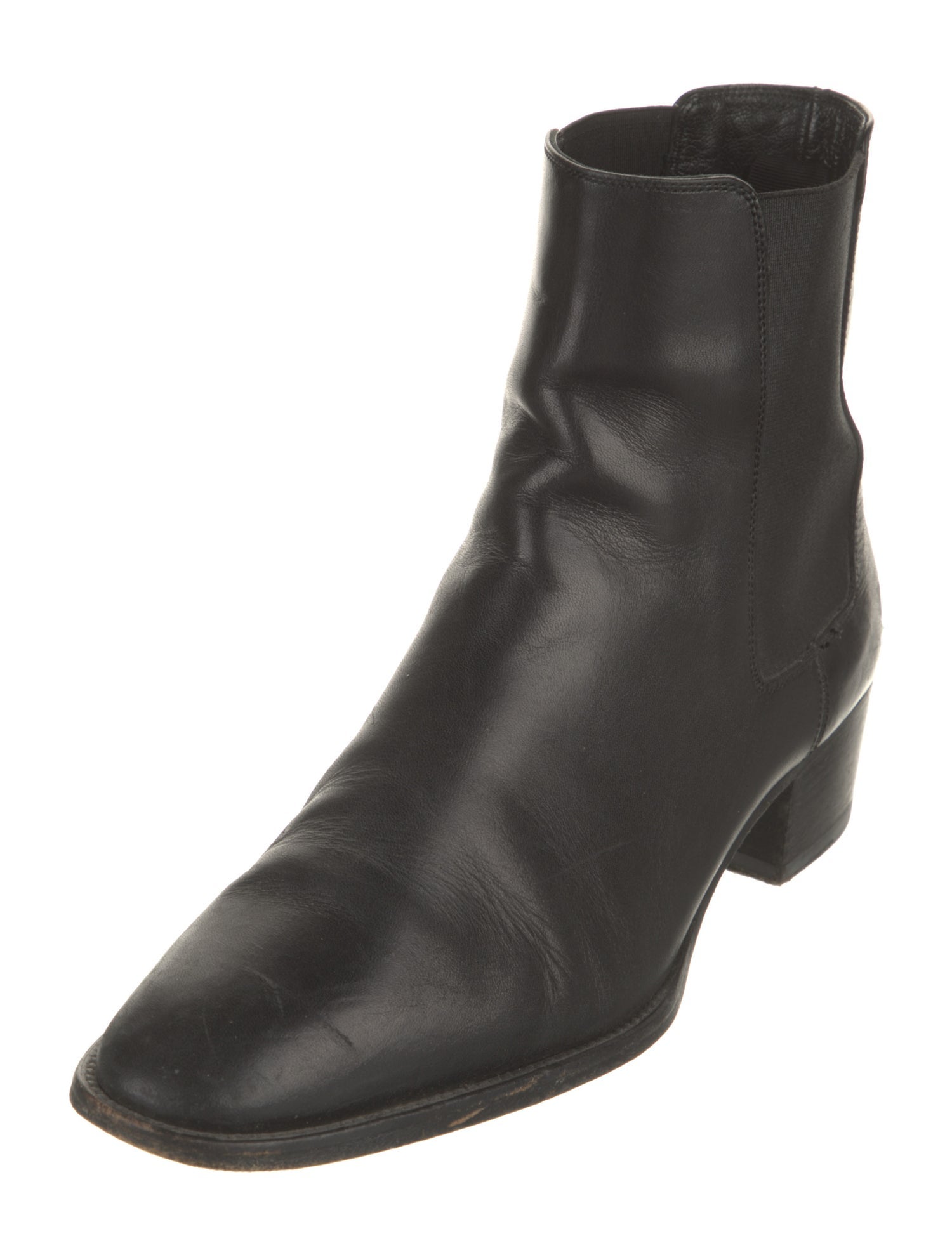 Saint Laurent Leather Chelsea Boots