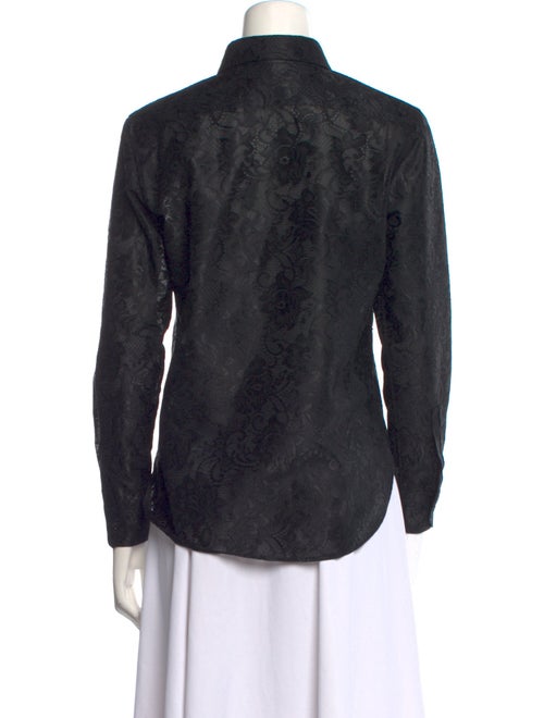 Saint Laurent 2013-2014 Long Sleeve Button-Up Top