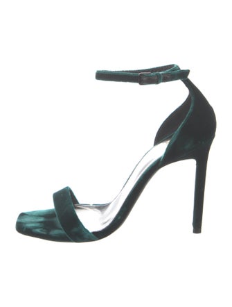 Saint Laurent Velvet Sandals