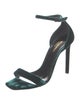 Saint Laurent Velvet Sandals