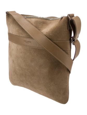 Saint Laurent Suede Messenger Bag Small