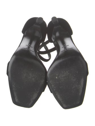 Saint Laurent Velvet Sandals