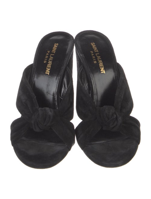 Saint Laurent Suede Slides