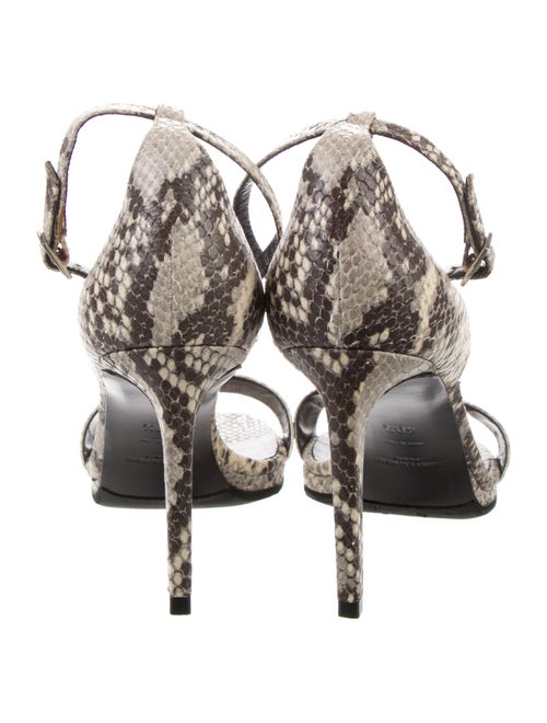 Saint Laurent Snakeskin Animal Print Sandals