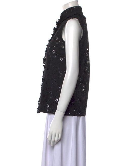 Saint Laurent Wool Mock Neck Top