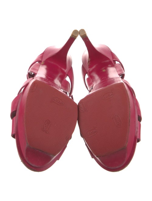 Saint Laurent Leather T-Strap Sandals