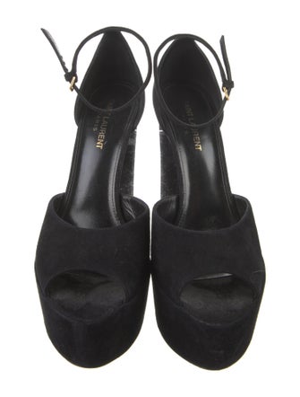 Saint Laurent Suede D'Orsay Pumps