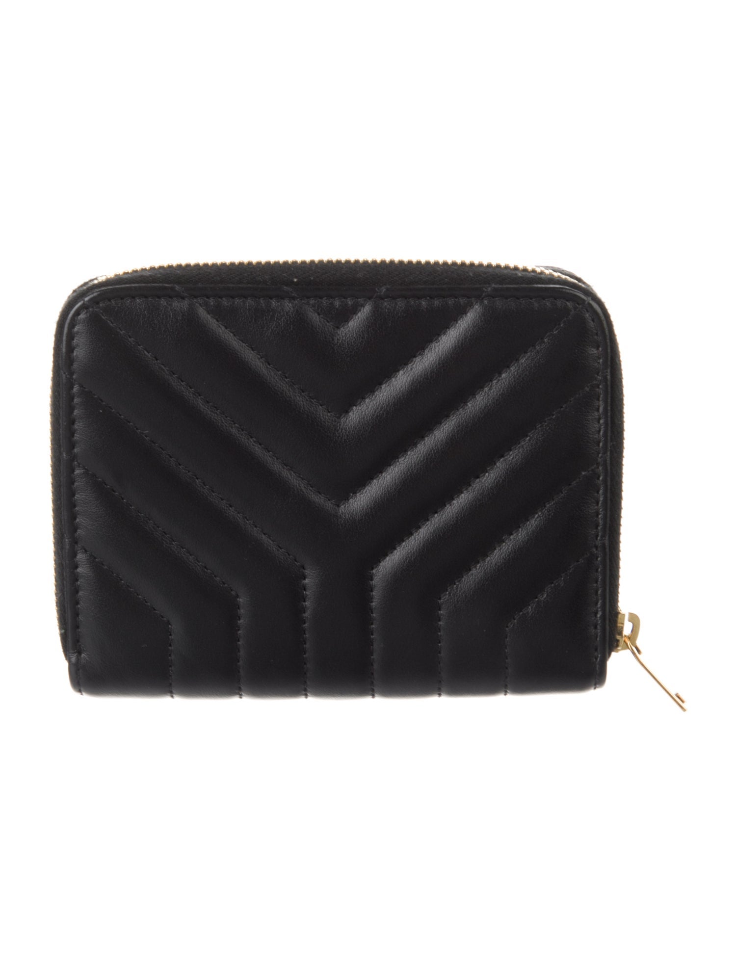 Saint Laurent 2021 Y-Quilt Matelassé Compact Wallet