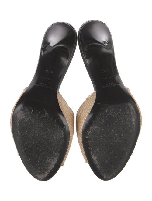 Saint Laurent Straw Slides