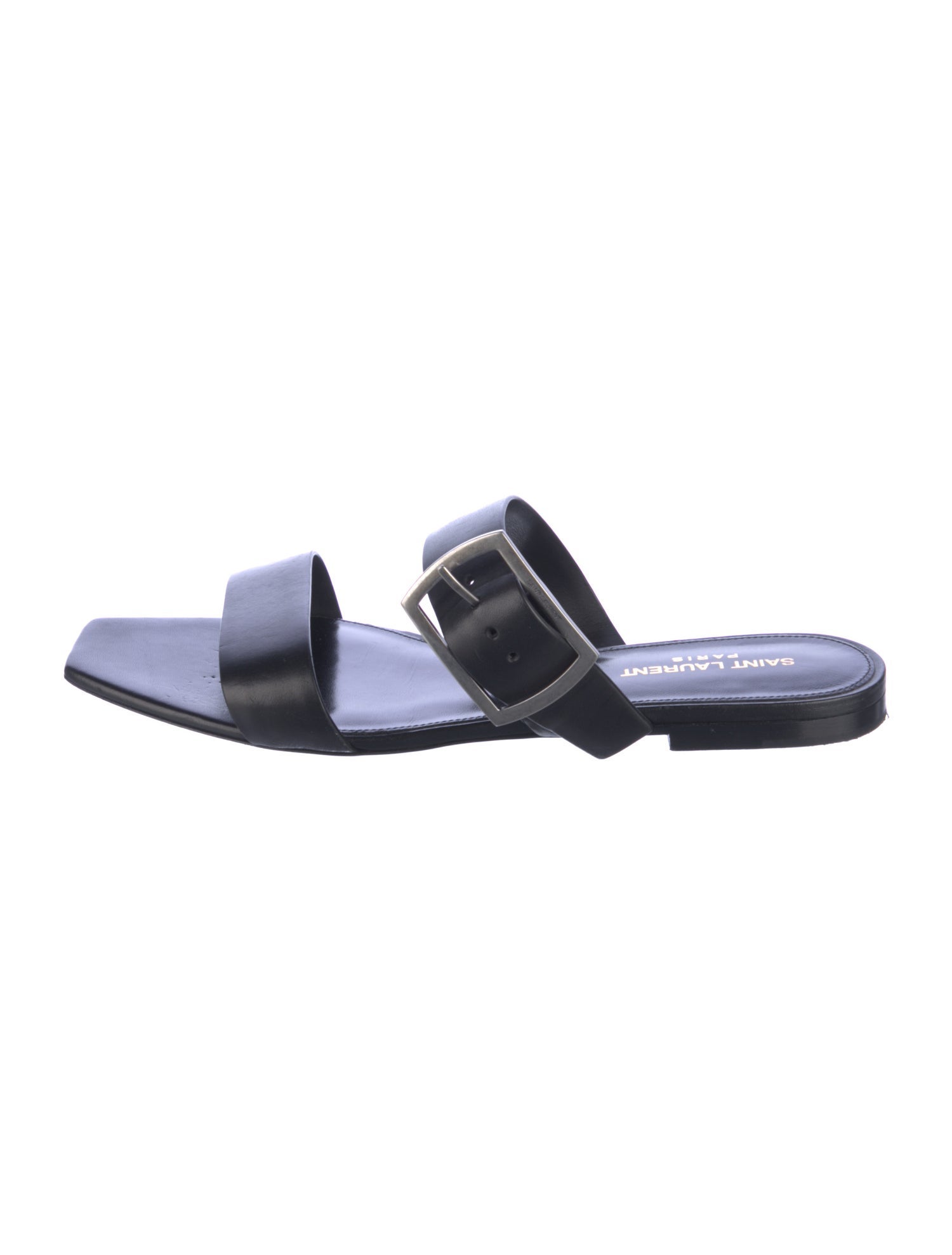 Saint Laurent Leather Slides