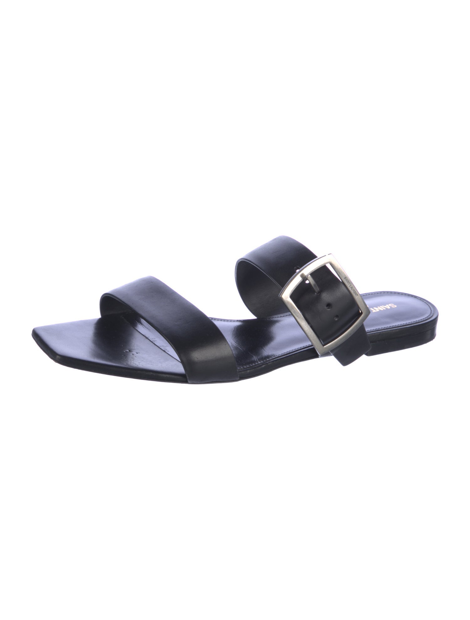 Saint Laurent Leather Slides