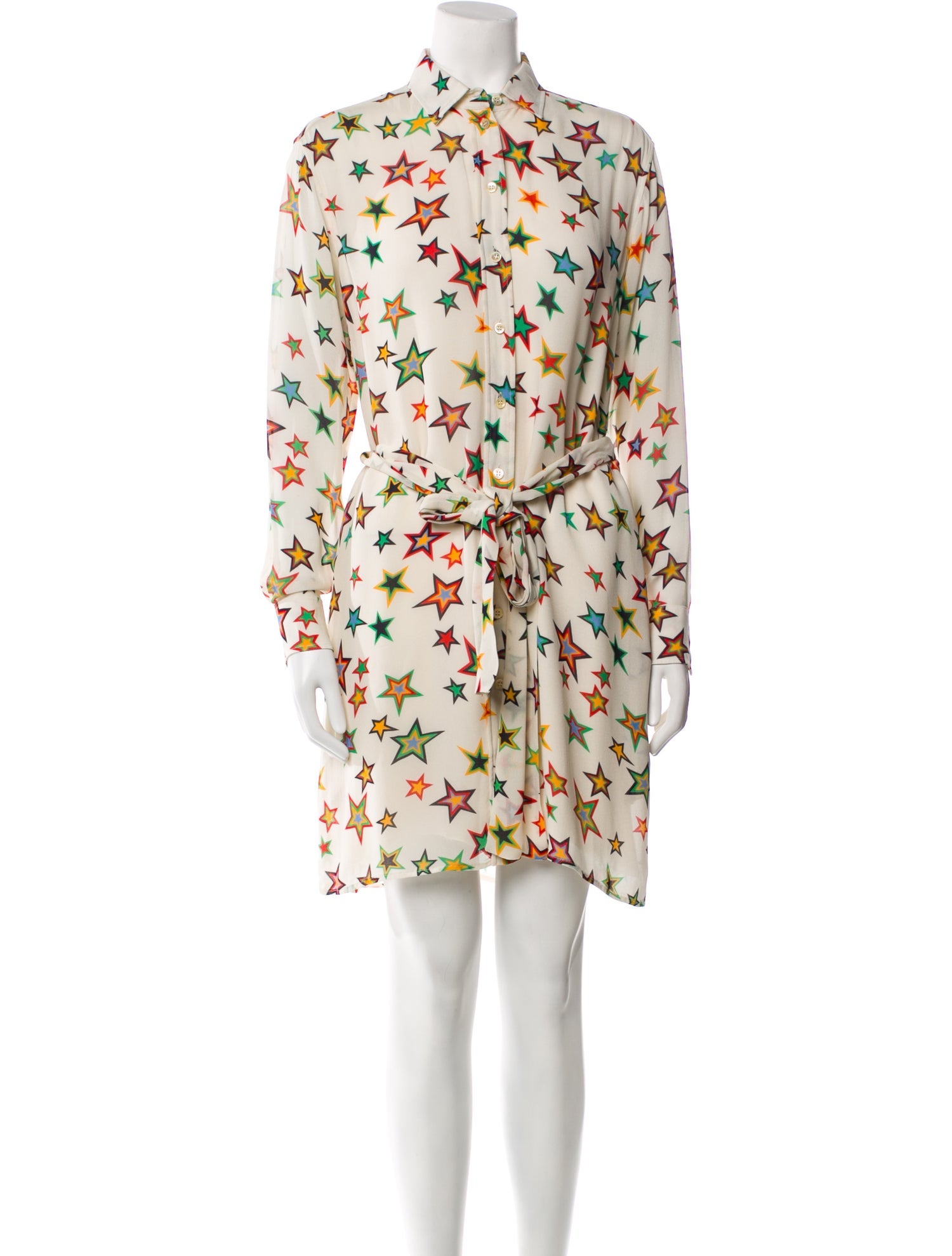 Saint Laurent Floral Print Mini Dress