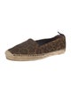Saint Laurent Suede Animal Print Espadrilles