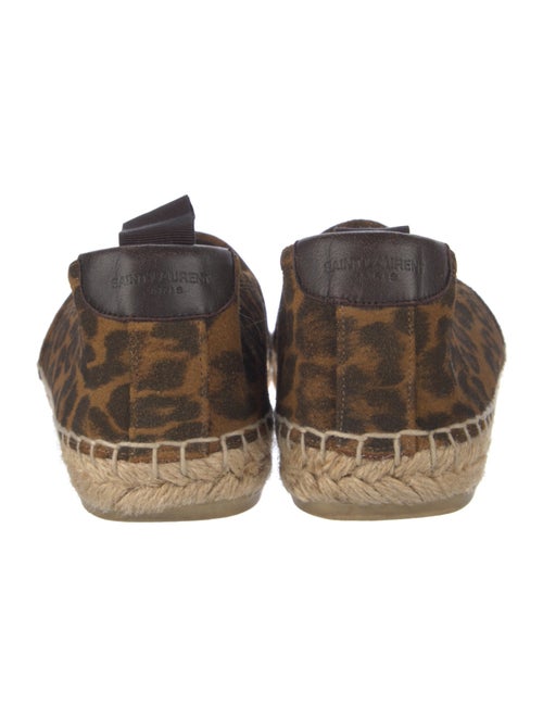 Saint Laurent Suede Animal Print Espadrilles