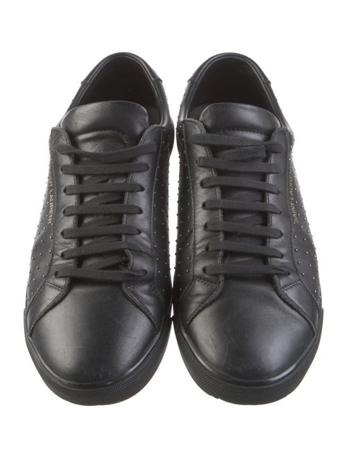 Saint Laurent Leather Printed Sneakers
