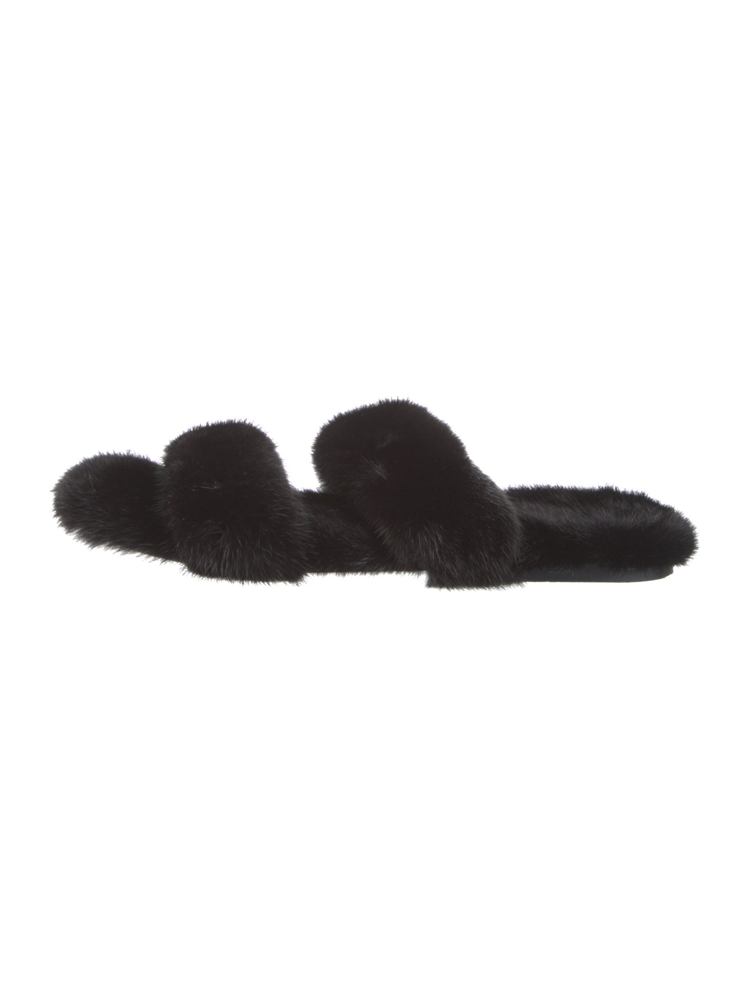 Saint Laurent Mink Slides
