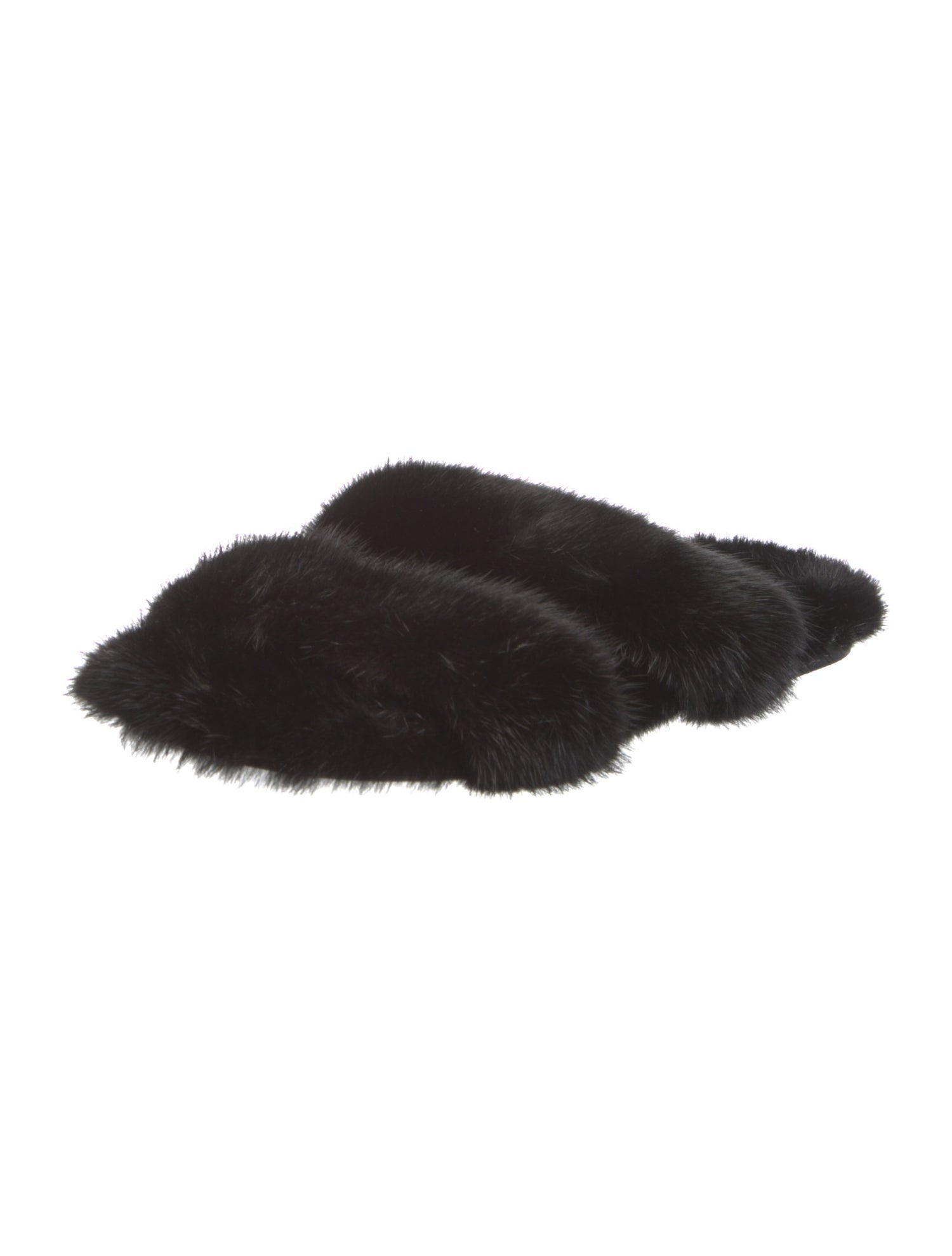 Saint Laurent Mink Slides