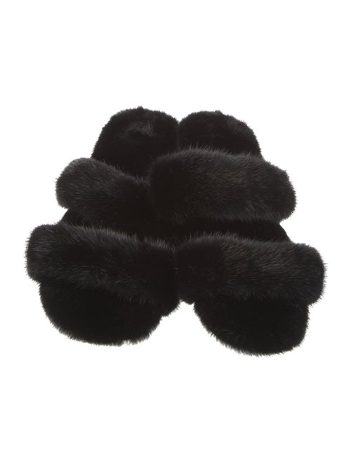 Saint Laurent Mink Slides