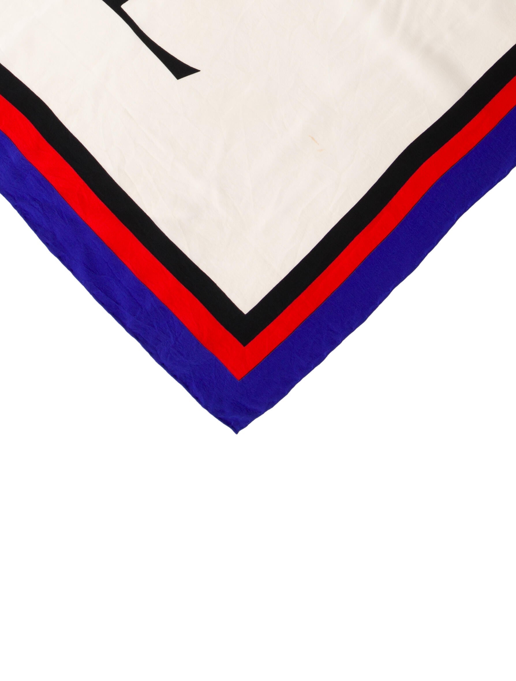 Saint Laurent Suede Graphic Print Scarf