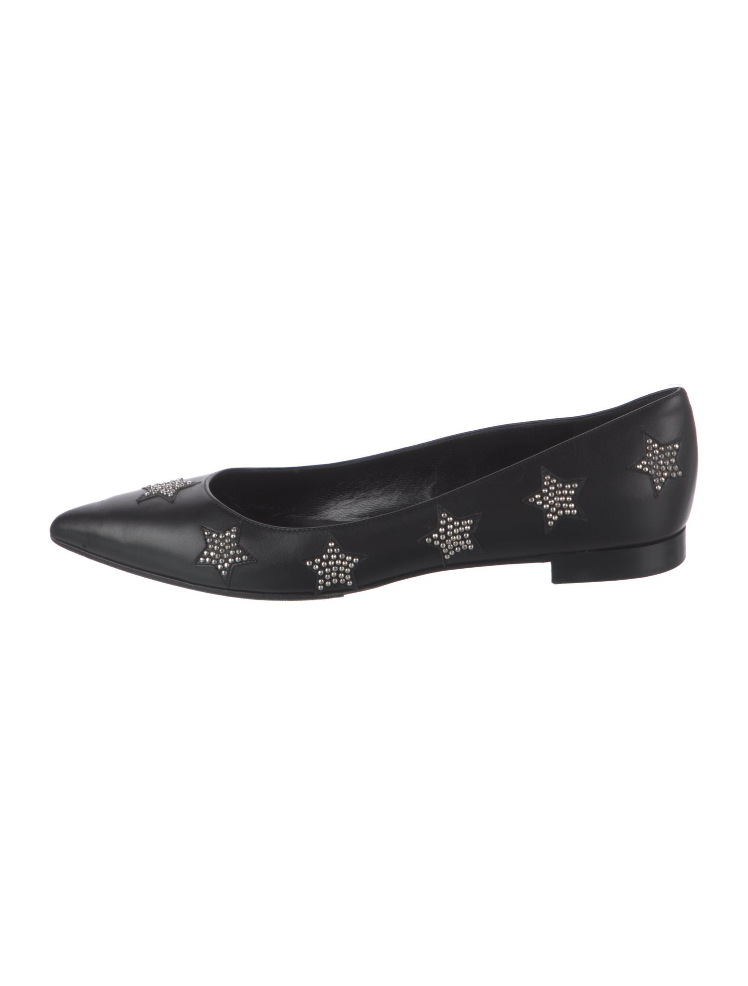 Saint Laurent Leather Printed Flats